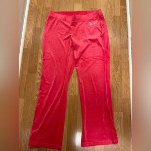 Juicy Couture Classic Velour Pants – Pink | Women’s Size XL